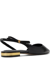 Ted Baker London Jane Leather Bow Slingback Flats