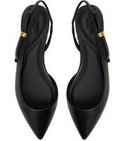 Ted Baker London Jane Leather Bow Slingback Flats