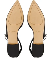 Ted Baker London Jane Leather Bow Slingback Flats