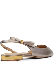 Ted Baker London Jane Leather Bow Slingback Flats