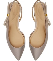 Ted Baker London Jane Leather Bow Slingback Flats