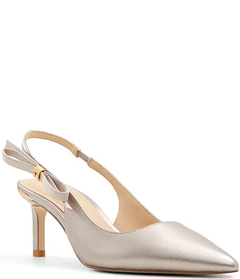 Ted Baker London Janie Bow Leather Slingback Pumps