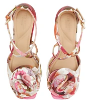 Ted Baker London Maddy Rose Satin Floral Dress Sandals