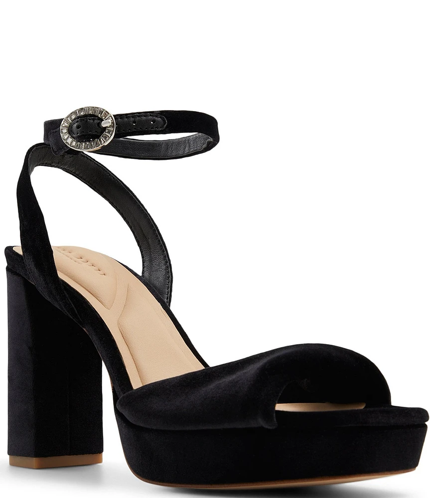 Ted Baker London Maddy Twisted Velvet Dress Sandals