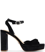 Ted Baker London Maddy Twisted Velvet Dress Sandals