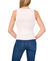 Ted Baker London Ribbed Knit Scoop Neck Sleeveless Tank