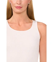 Ted Baker London Ribbed Knit Scoop Neck Sleeveless Tank