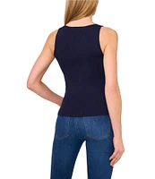 Ted Baker London Ribbed Knit Scoop Neck Sleeveless Tank