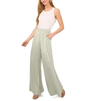 Ted Baker London Silk Wide Leg Pintuck Pants