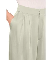Ted Baker London Silk Wide Leg Pintuck Pants
