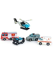 Tender Leaf Toys Emergency Vehicles Set