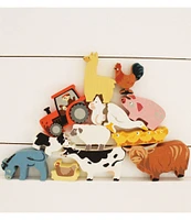 Tender Leaf Toys Farmyard Animals Collection Wooden Toy Set