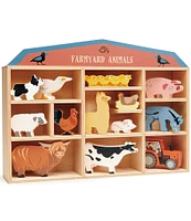 Tender Leaf Toys Farmyard Animals Collection Wooden Toy Set