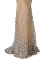 Terani Couture Sweetheart Neck Corsette Beaded Tulle Column Gown