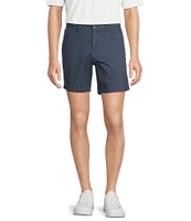 The Cloud Collection 7#double; Flat Front Washed Chino shorts