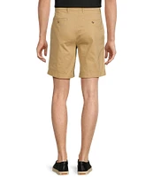 The Cloud Collection 9#double; Flat Front Washed Chino Shorts