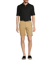 The Cloud Collection 9#double; Flat Front Washed Chino Shorts