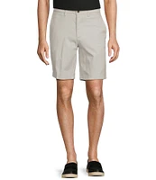 The Cloud Collection 9#double; Flat Front Washed Chino Shorts