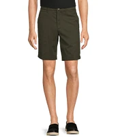 The Cloud Collection 9#double; Flat Front Washed Chino Shorts