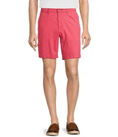 The Cloud Collection 9#double; Flat Front Washed Chino Shorts