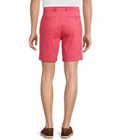 The Cloud Collection 9#double; Flat Front Washed Chino Shorts