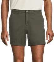 The Cloud Short 5#double; Straight Fit Flat Front Stretch Washed Chino Shorts