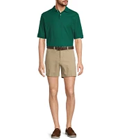 The Cloud Short 5#double; Straight Fit Flat Front Stretch Washed Chino Shorts