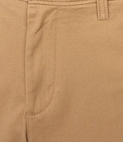 The Cloud Short 5#double; Straight Fit Flat Front Stretch Washed Chino Shorts