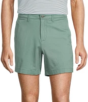 The Cloud Short 5#double; Straight Fit Flat Front Stretch Washed Chino Shorts