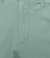 The Cloud Short 5#double; Straight Fit Flat Front Stretch Washed Chino Shorts
