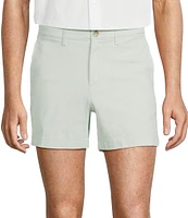 The Cloud Short 5#double; Straight Fit Flat Front Stretch Washed Chino Shorts