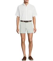 The Cloud Short 5#double; Straight Fit Flat Front Stretch Washed Chino Shorts
