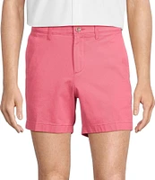 The Cloud Short 5#double; Straight Fit Flat Front Stretch Washed Chino Shorts
