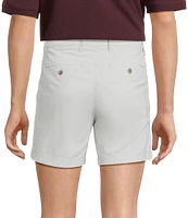 The Cloud Short 5#double; Straight Fit Flat Front Stretch Washed Chino Shorts