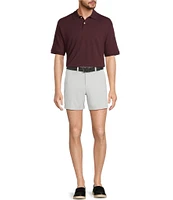 The Cloud Short 5#double; Straight Fit Flat Front Stretch Washed Chino Shorts