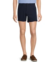 The Cloud Short 5#double; Straight Fit Flat Front Stretch Washed Chino Shorts