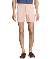 The Cloud Short 5#double; Straight Fit Flat Front Stretch Washed Chino Shorts