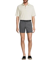 The Cloud Short 5#double; Straight Fit Flat Front Stretch Washed Chino Shorts