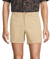 The Cloud Short 5#double; Straight Fit Flat Front Stretch Washed Chino Shorts