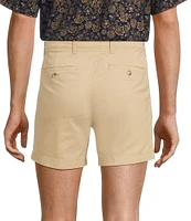 The Cloud Short 5#double; Straight Fit Flat Front Stretch Washed Chino Shorts
