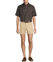 The Cloud Short 5#double; Straight Fit Flat Front Stretch Washed Chino Shorts