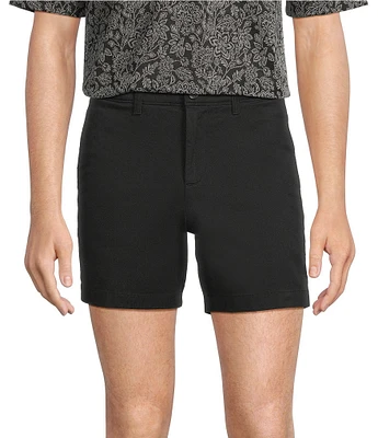 The Cloud Short 5#double; Straight Fit Flat Front Stretch Washed Chino Shorts