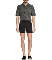 The Cloud Short 5#double; Straight Fit Flat Front Stretch Washed Chino Shorts