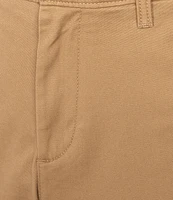 Roundtree & Yorke The Cloud Short 5#double; Straight Fit Flat Front Stretch Washed Chino Shorts