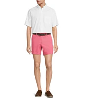 Roundtree & Yorke The Cloud Short 5#double; Straight Fit Flat Front Stretch Washed Chino Shorts