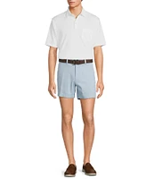 Roundtree & Yorke The Cloud Short 5#double; Straight Fit Flat Front Stretch Washed Chino Shorts