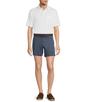 Roundtree & Yorke The Cloud Short 5#double; Straight Fit Flat Front Stretch Washed Chino Shorts