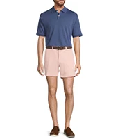 Roundtree & Yorke The Cloud Short 5#double; Straight Fit Flat Front Stretch Washed Chino Shorts