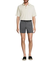 Roundtree & Yorke The Cloud Short 5#double; Straight Fit Flat Front Stretch Washed Chino Shorts