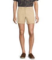 Roundtree & Yorke The Cloud Short 5#double; Straight Fit Flat Front Stretch Washed Chino Shorts